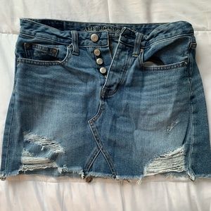 SOLD - American Eagle size 0 Jean mini skirt